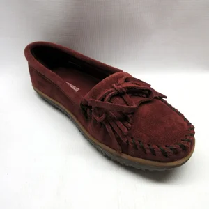 Minnetonka Shoes Women Kilty Tread in Burgandy Size 8 — Cabaline